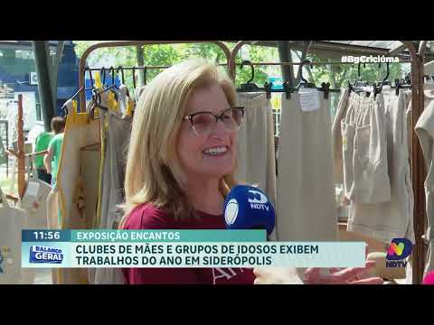 Exposição "Encantos" em Siderópolis valoriza criatividade dos Clubes de Mães