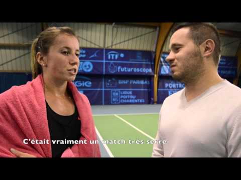 Internationaux Féminins de la Vienne 2015, Interview Annika Beck par Michaël Duranceau
