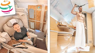 Upgrade in die First! 14 Stunden Emirates First Class A380 | YourTravel.TV