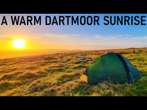 Solo autumn Dartmoor wild camp | Watern Tor | Terra Nova Southern Cross 1 footprint