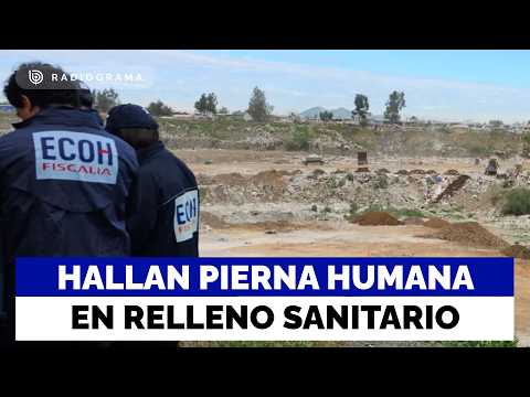 Investigan hallazgo de pierna humana en relleno sanitario: extremidad la tenía un perro