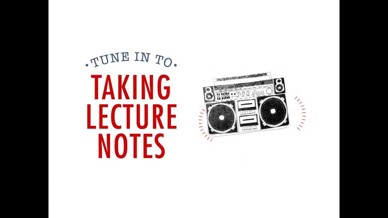 Taking Lecture Notes
