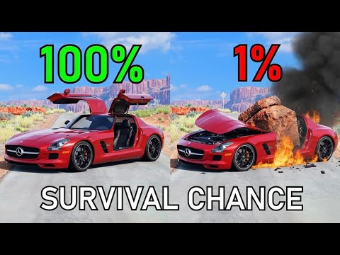 Realistic Survival Chance Crash Testing Ep.39 | BeamNG.drive