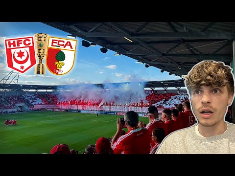 PYRO & MEGA STIMMUNG! 🔥 DFB Pokal Stadionvlog Hallescher FC - FC Augsburg | Tico's Block