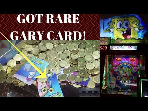 Spongebob Coin Pusher Finally Won A Gary Card Bonus! & Insane Bonuses! Arcadejackpotpro
