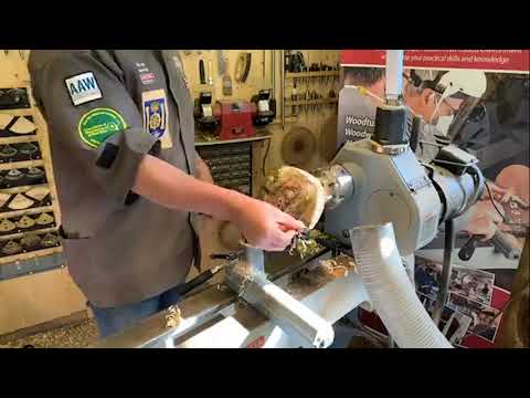 #SkillCentreAtHome - Turning Tuesday - Rough Turning Wet Burl Walnut