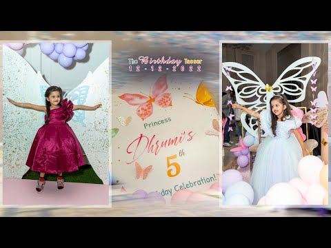 Dhrumi's 5th Birthday of Teaser || Dinesh Studio || Mumbai || 2022 ||
