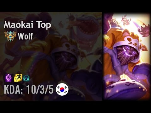 Maokai Top vs Poppy - Wolf - KR Challenger Patch 6.7