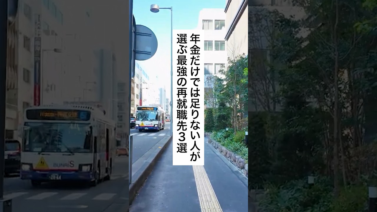 年金だけでは足りない人が選ぶ最強の再就職先3選 #退職 #給付金 #仕事 #仕事辞めたい #会社員