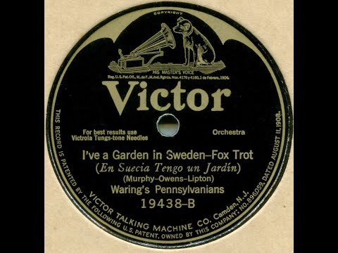 I've a Garden in Sweden--Waring's Pennsylvanians, 1924