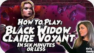 How to Play MCOC Black Widow Claire Voyant | A Player Guide | Marvel Contest of Champions