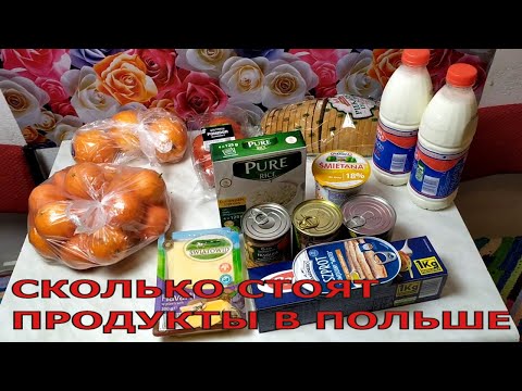 Жизнь в Европе Что можно купить в Польше на 50 злотых Продукты из Бедронки   Biedronka pl
