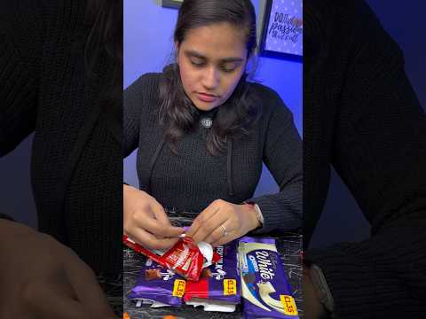 European Chocolate Review: Cadbury Hazelnut vs Classic Dark ?! Part 2 #chocolate #shorts #unwrapping