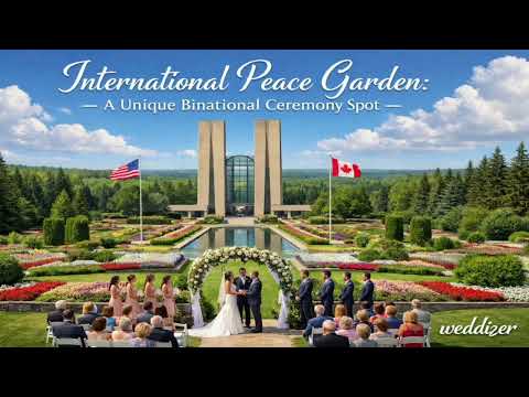 International Peace Garden Wedding ???????? | The Most Unique Binational Ceremony Venue!