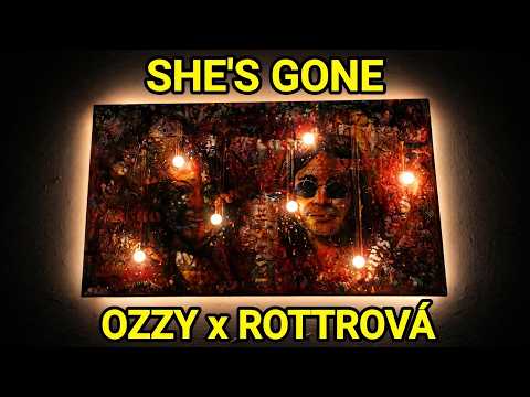 Ozzy Osbourne a Marie Rottrová v jednom obraze? Podsvícený originál SHE'S GONE????????