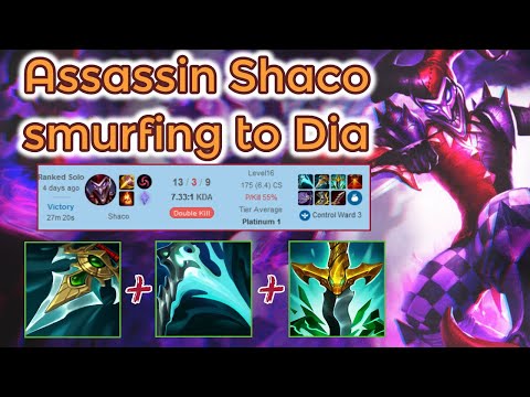 Prowler's Claw Shaco smurfing in Platinum 1 Ranked[League of Legends] Full Gameplay - Infernal Shaco