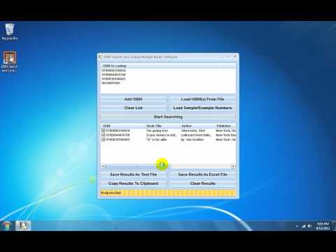 ISBN Search and Lookup Multiple Books Software