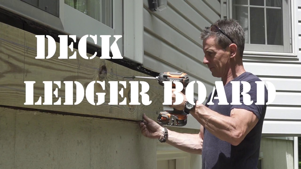 How to build your own deck: Attaching the ledger board