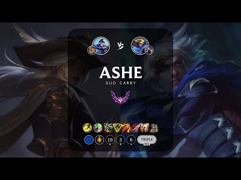 Ashe ADC vs Ezreal - EUW Master Patch 13.13