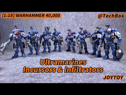 Joytoy Warhammer 40K, Ultramarines Incursors & Infiltrators, 1/18 scale action figure