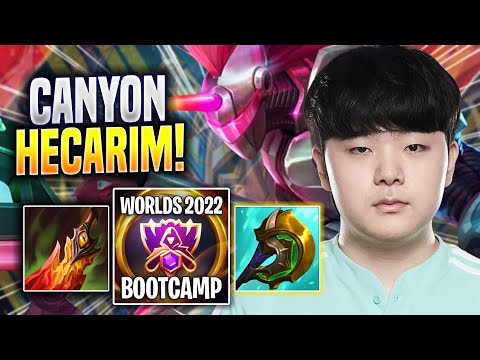 CANYON IS A GOD WITH HECARIM! - DK Canyon Plays Hecarim JUNGLE vs Volibear! | Bootcamp 2022