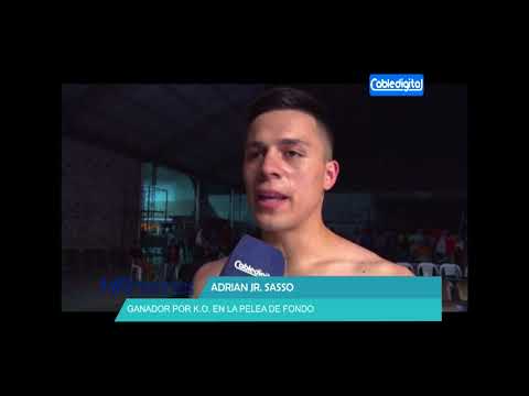 ADRIAN JR  SASSO   GANADOR POR K O  EN LA PELEA DE FONDO