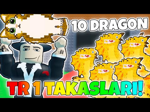10 DRAGONU TEK VİDEODA TAKASLADIM! 😱 - Steal a Brainrot Türkçe