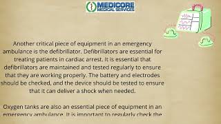 The Importance of Proper Equipment Maintenance in Emergency Ambulance Services