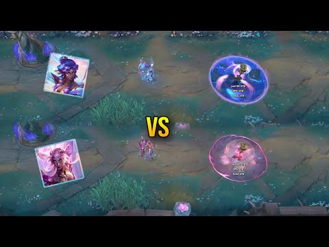 Spirit Blossom Karma vs Faerie Court Karma - Skin Comparison - League of Legends