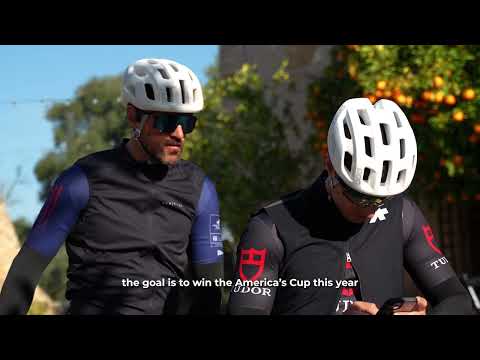 Alinghi Red Bull Racing team prepares the America's Cup on the Costa Brava
