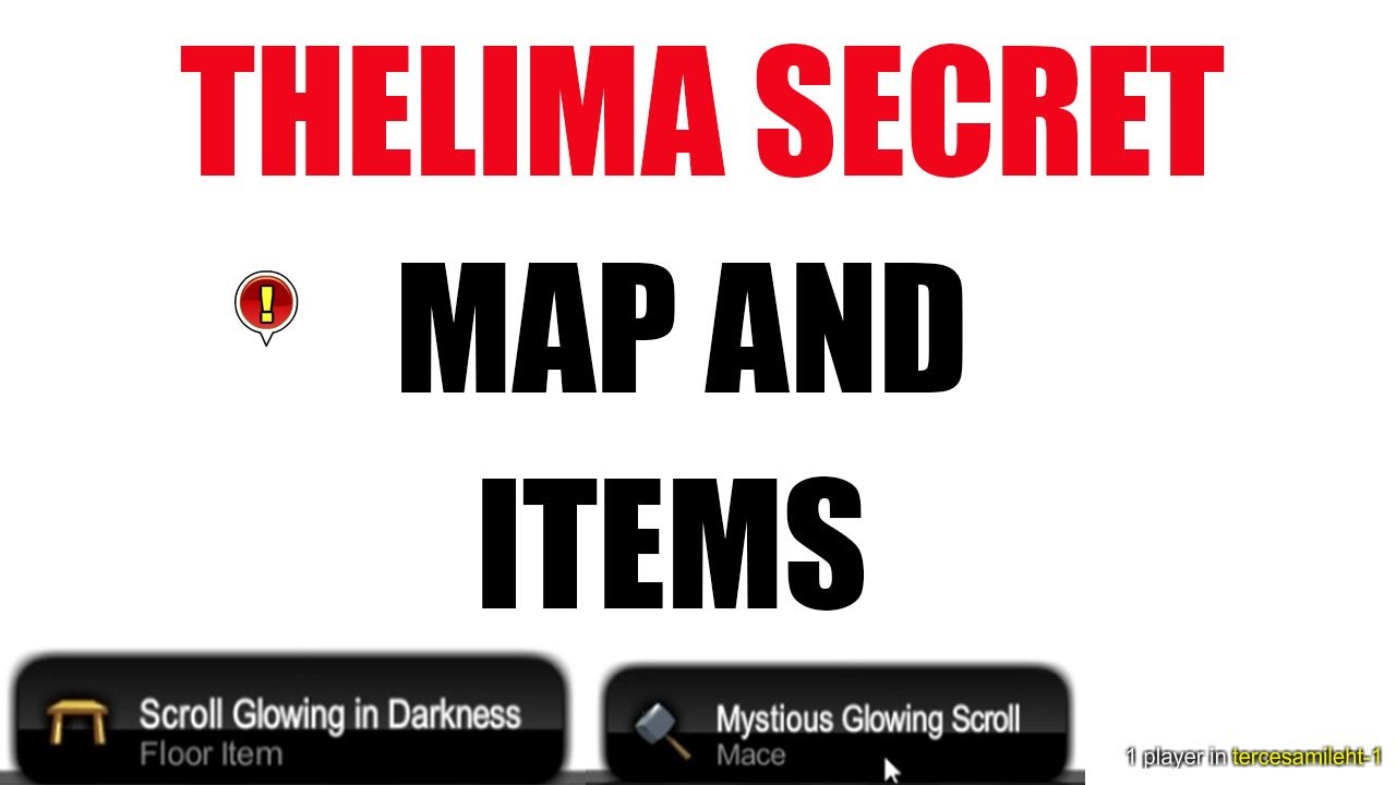 AQW SECRET MAP (Tercesamileht) Scroll Glowing In Darkness + Mystious Glowing Scroll | Thelima Secret