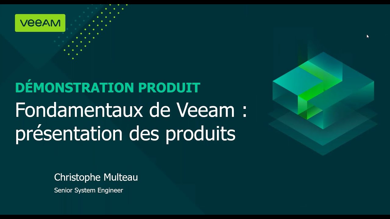 Fondamentaux de Veeam video