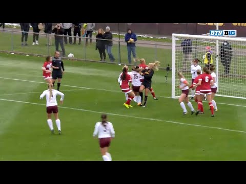 Wisconsin vs. Minnesota - Women's Soccer Tournament Highlights