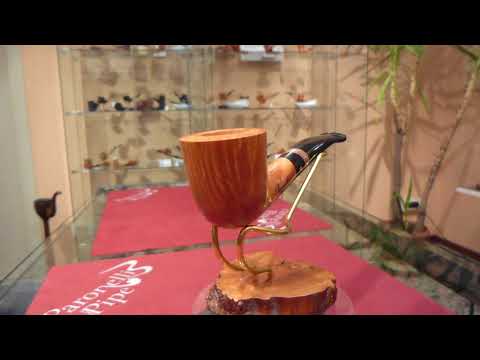 Pipa radica half bent fatta a mano - www.paronellipipe.it