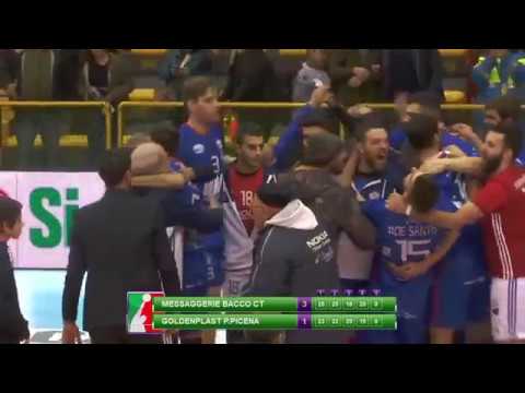 Messaggerie Bacco Catania Vs GoldenPlast Potenza Picena 3-1 - Gli Highlights