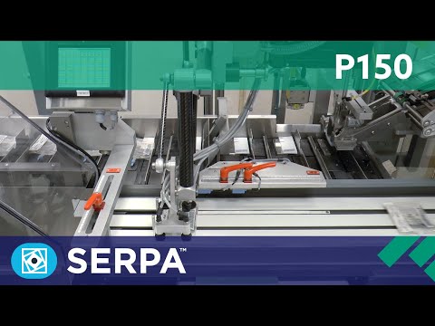 P150 Intermittent cartoner running liquid-filled bags – Serpa Packaging Solutions