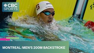 Blake Tierney, Ethan A Ekk in men's 200m backstroke final at 2026 Canadian Swimming Trials