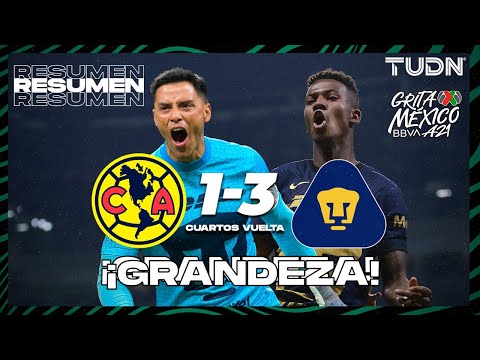 Highlights and goals | América 1-3 Pumas | Mexico shouts BBVA AP2021 Quarterfinals | TUDN
