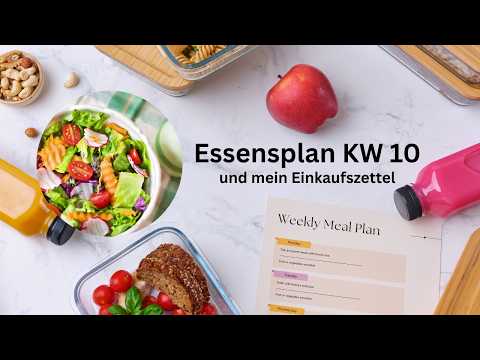 Mein Essensplan für KW 10