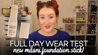 *NEW* MILANI STICK FOUNDATION REVIEW & WEAR TEST! Concealer And Perfect Blur Out Skin Tint Try On!
