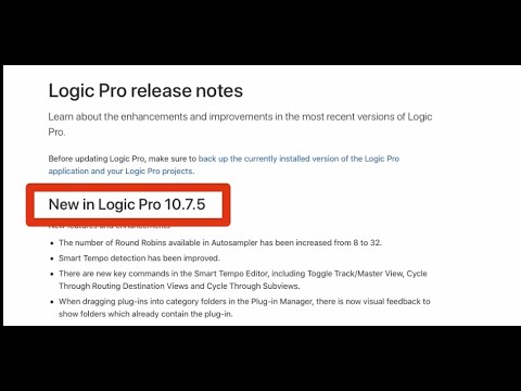 LOGIC PRO 10.7.5 Update!