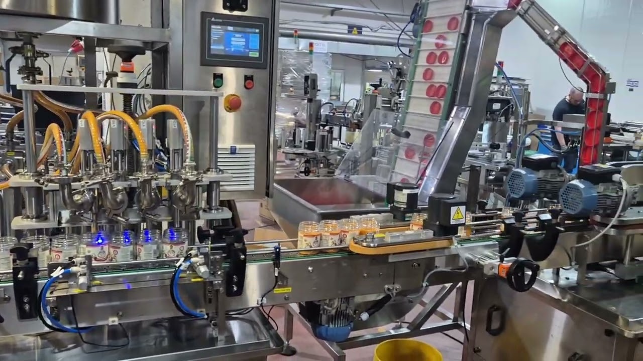 Complete Piston Filling Line includes Unscarmbler, Twister and Capping by TADBIK