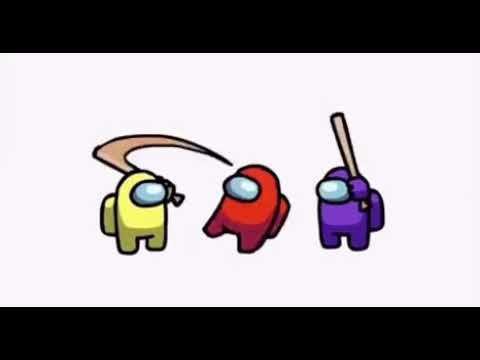 Purple and yellow beat up red among us