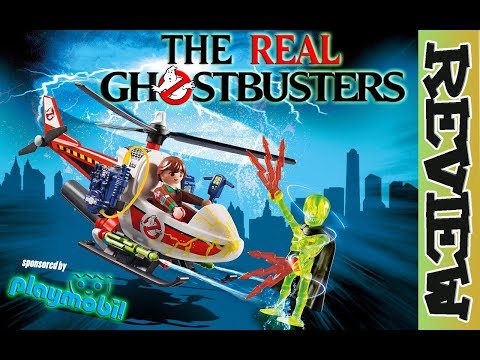 Playmobil   The Real Ghostbusters Cartoon  Set 9385  Peter im Heli + GEWINNSPIEL !