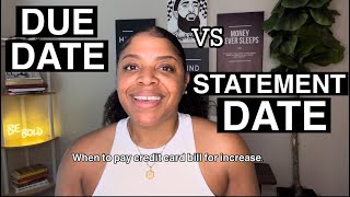 Due Date VS Statement Date | When To Pay Credit Card Bill