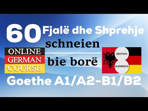 FJALE DHE SHPREHJE // Test A1 I A2 I B1 I B2 // Mëso Gjermanisht - Gratis // Goethe Prüfung Deutsch