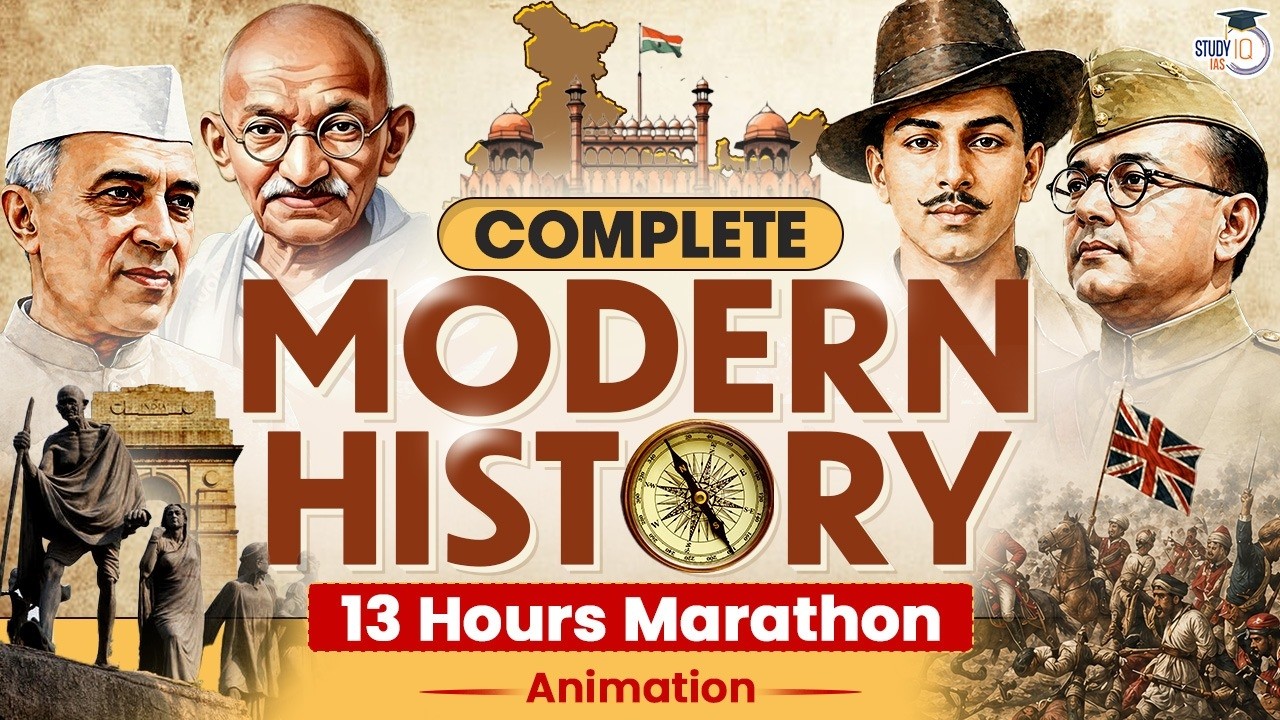 Complete Modern History of India Through Animation | Modern History For UPSC GS | StudyIQ IAS