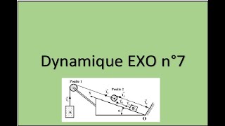 Dynamique  EXO N° 7