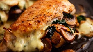 Mushroom Stuffed Chicken Breast