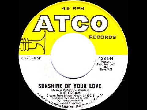 1968 HITS ARCHIVE: Sunshine Of Your Love - Cream (U.S. mono 45 single version)